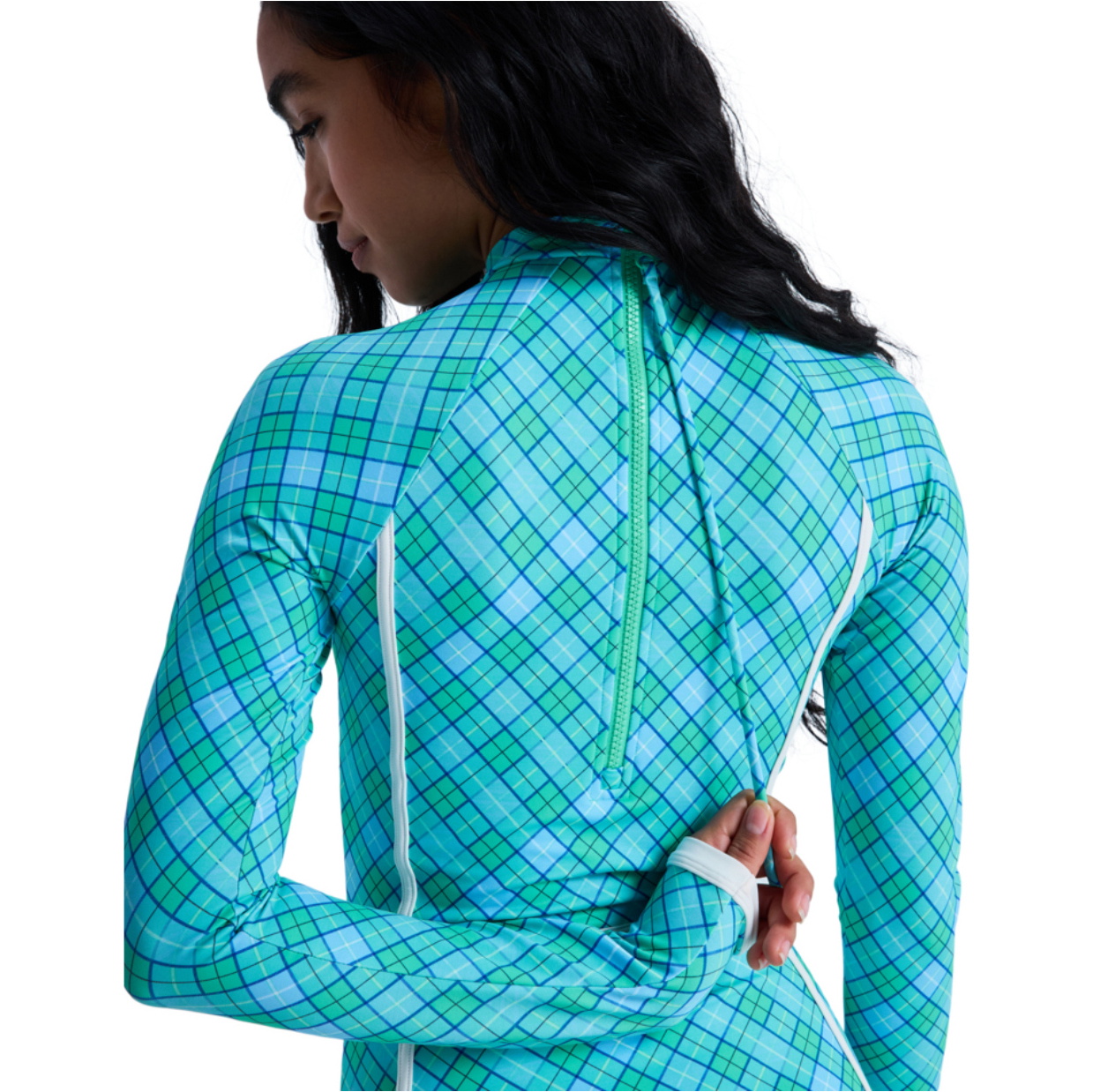 2026 Roxy Frauen Go Girl Surf Langarm-Surfanzug ERJWR03919 - Katydid As If Plaid